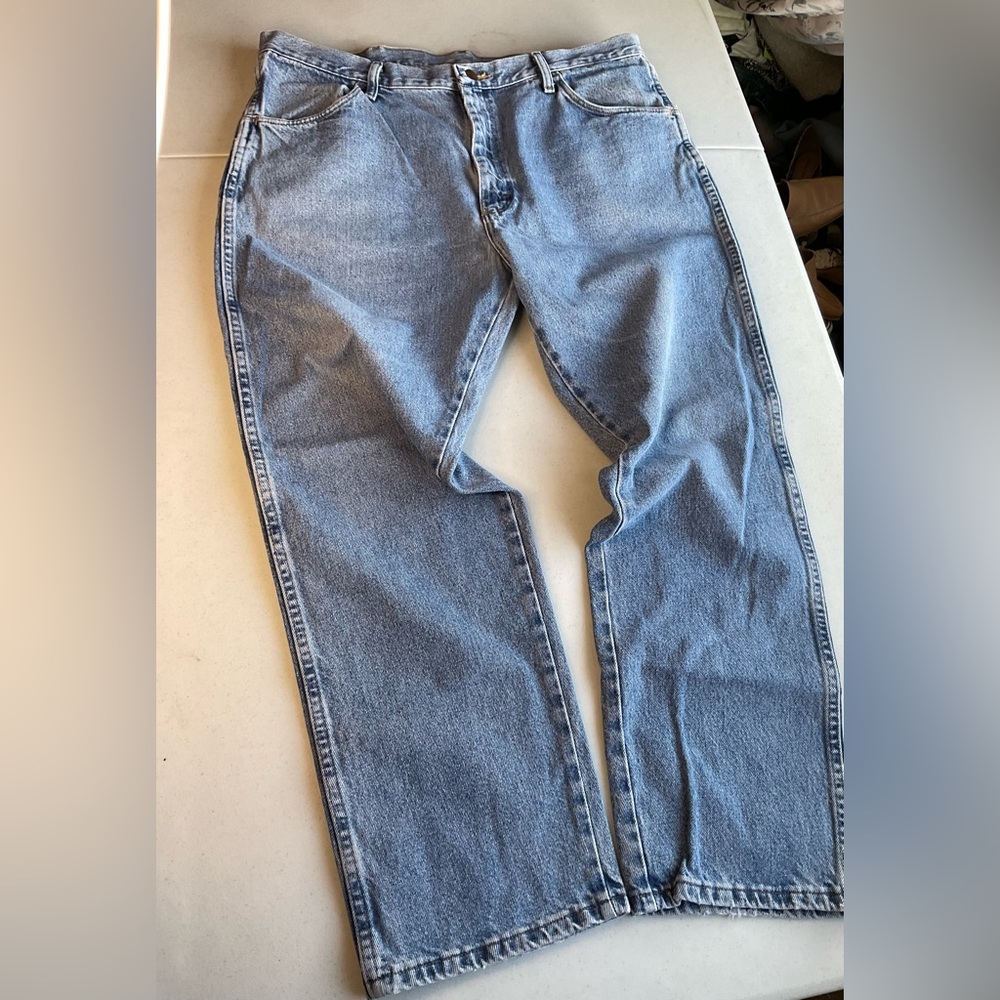 Rustler Classic Blue Denim Jeans size tag missing see photos